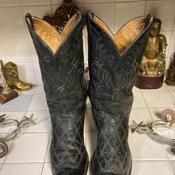 JUSTIN ALLIGATOR BOOTS 10 D main image 12